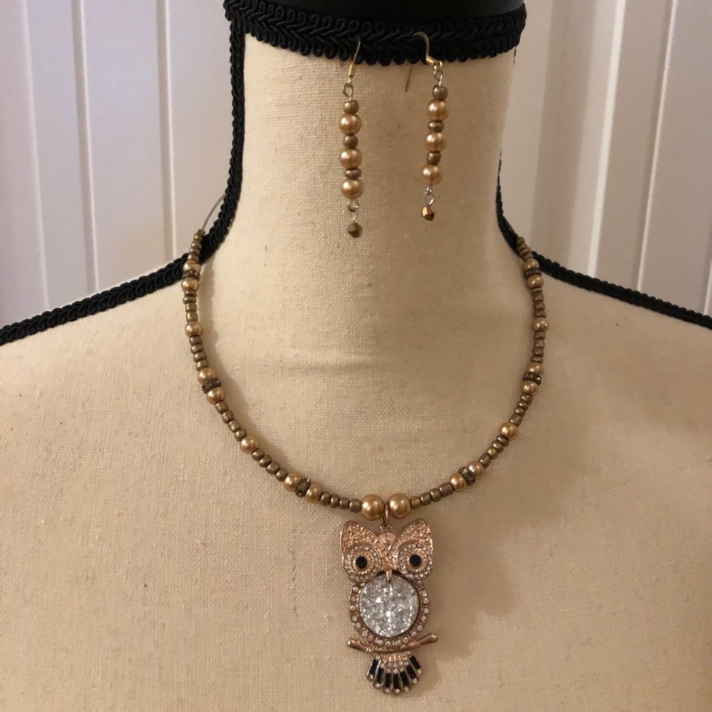 Glasshouse custom made earring and necklace set